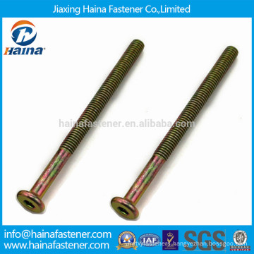 China manufacturer zinc plated hexagon socket long bolt